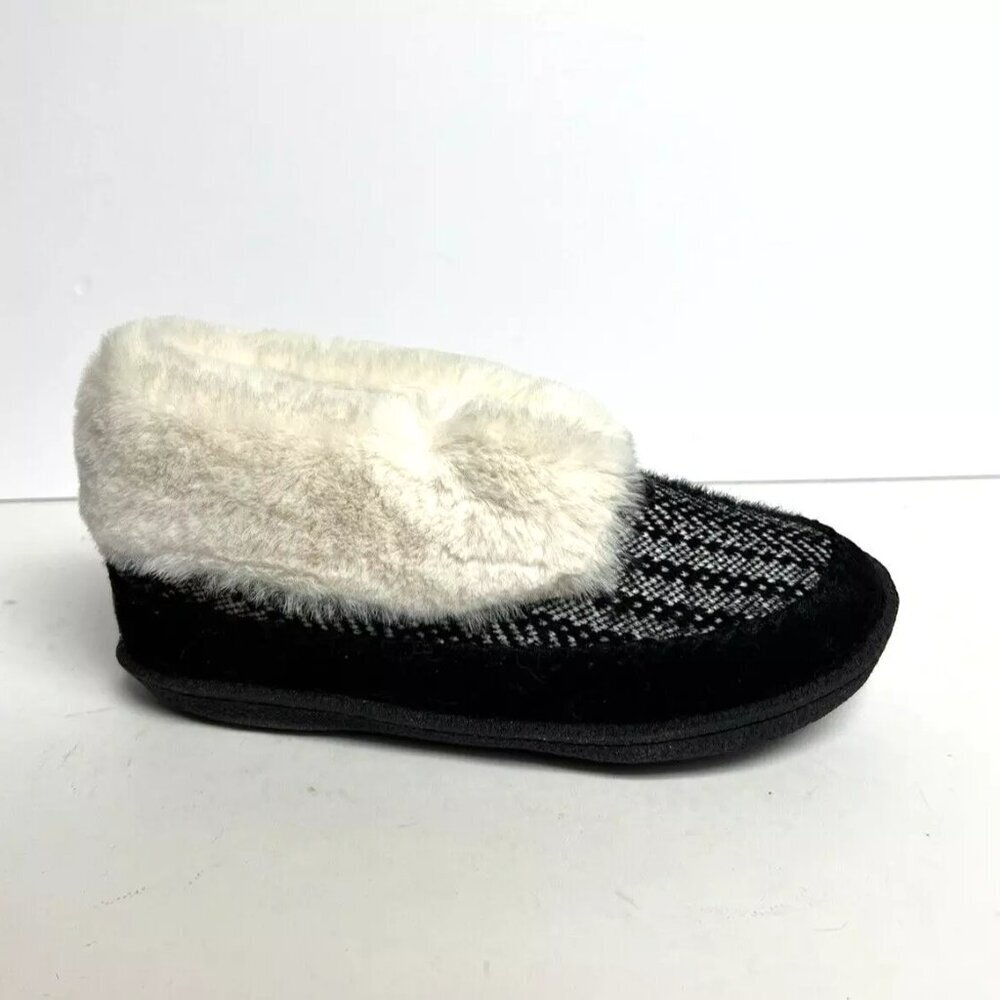 Staheekum Womens Slumber Brush Knit Slipper Black Size 10 M